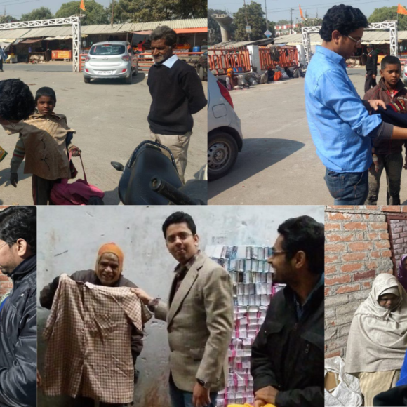 Cloth And Blanket Distribution